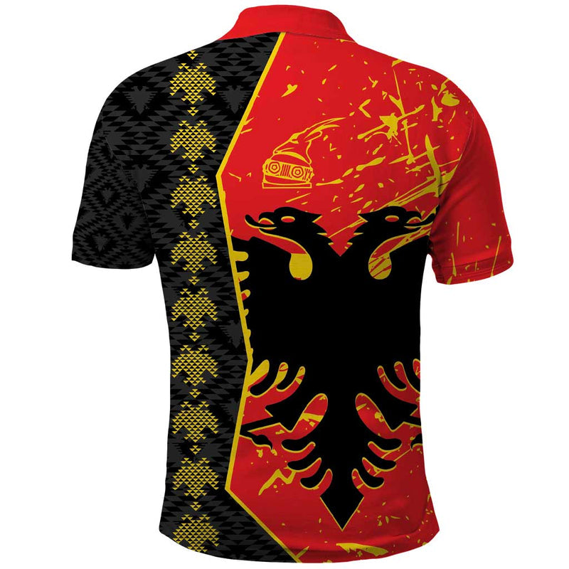 Albania Independence Day Albanian Proud - Flag Color Polo Shirt
