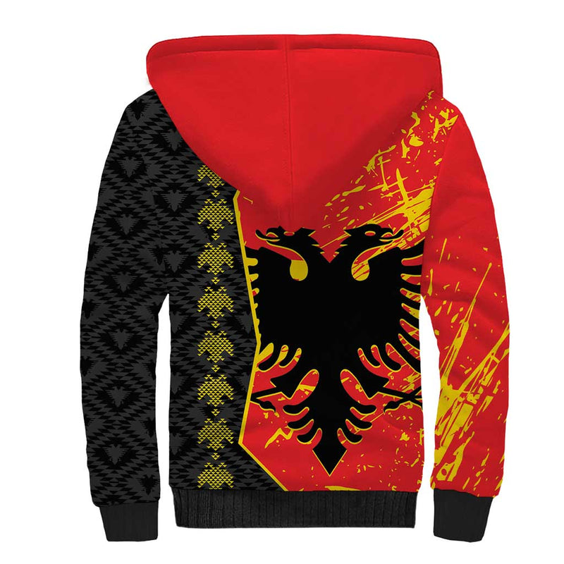 Albania Independence Day Albanian Proud - Flag Color Sherpa Hoodie