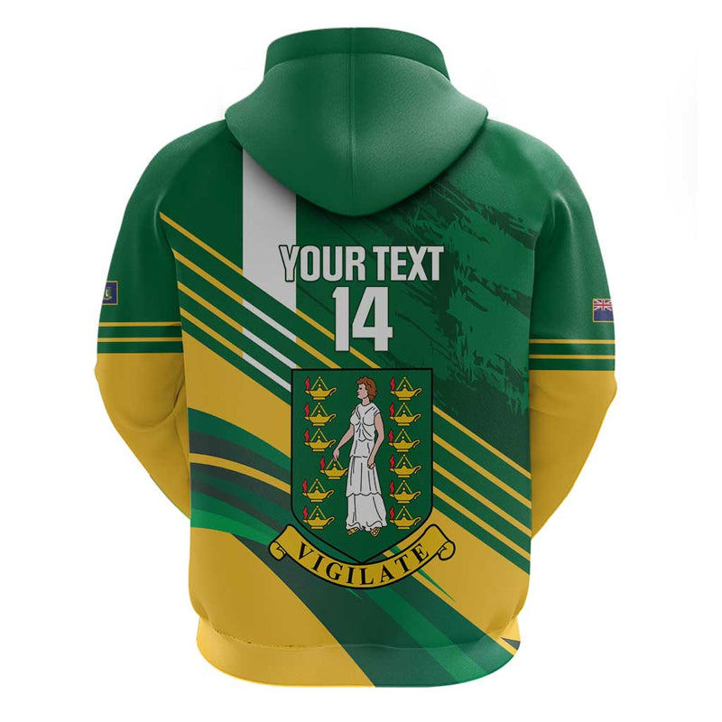 Custom British Virgin Islands Football Come On Nature Boys Hoodie