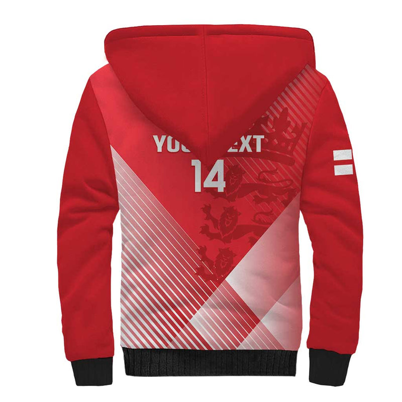 Custom England Cricket Go Champions Sporty Style Sherpa Hoodie