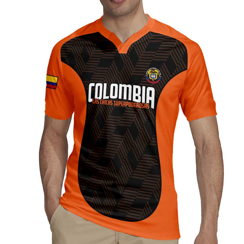 Custom Colombia Football 2025 Las Chicas Superpoderosas - Black Version Rugby Jersey