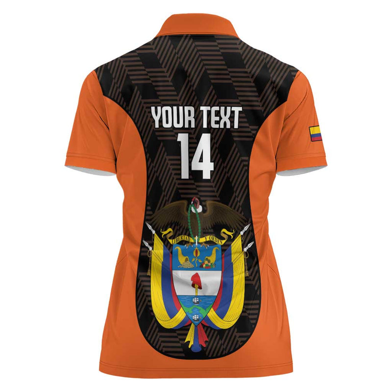 Custom Colombia Football 2025 Las Chicas Superpoderosas - Black Version Women Polo Shirt