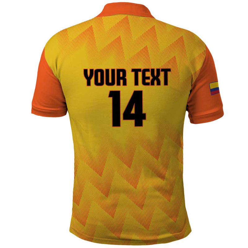 Custom Colombia Football 2025 Las Chicas Superpoderosas - Yellow Version Polo Shirt