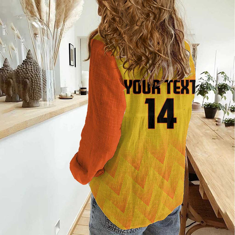 Custom Colombia Football 2025 Las Chicas Superpoderosas - Yellow Version Women Casual Shirt