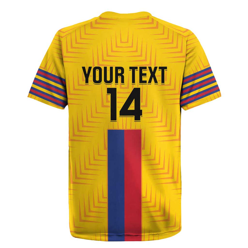 Custom Colombia Football Vamos Los Cafeteros Rugby Jersey