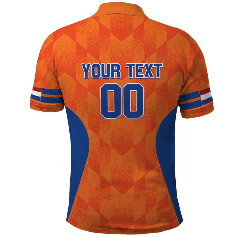 Custom Baseball Netherlands Go Champions Sporty Style Polo Shirt