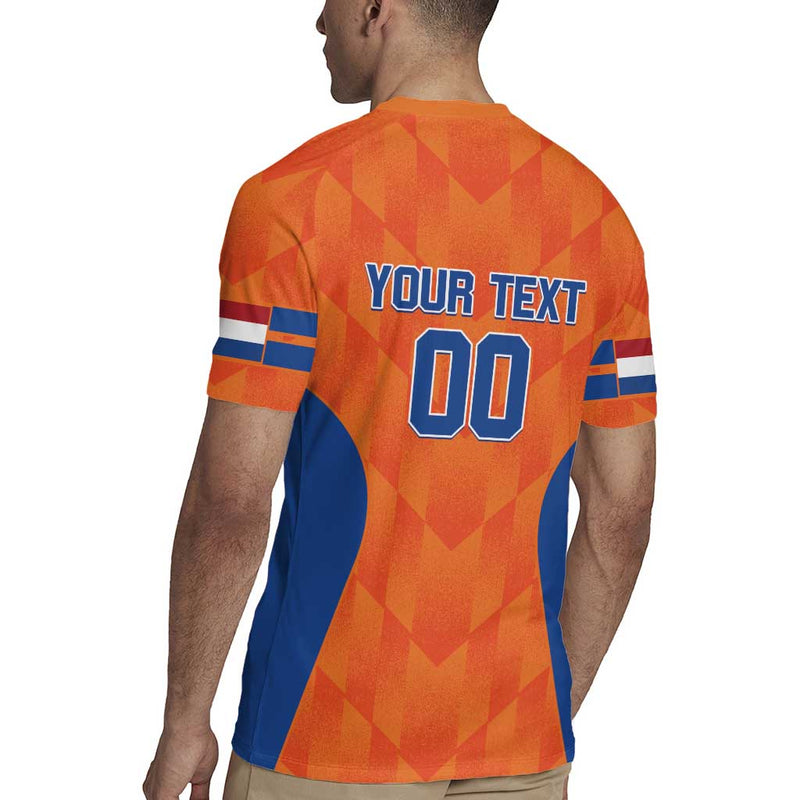 Custom Baseball Netherlands Go Champions Sporty Style Rugby Jersey