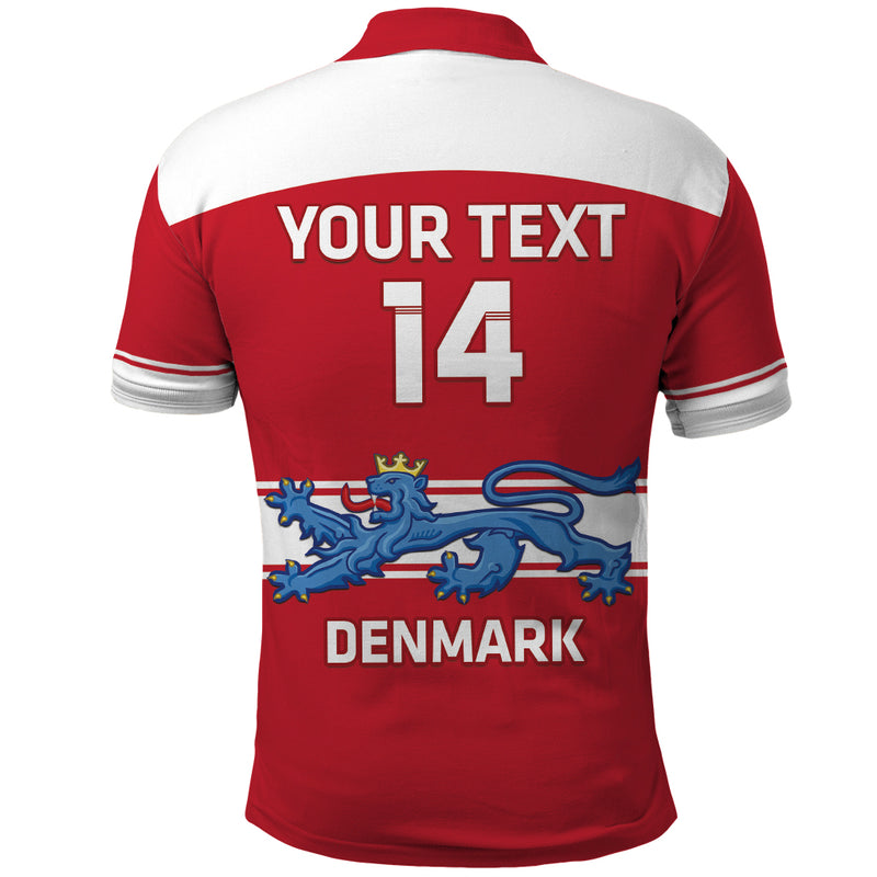Custom Denmark Hockey Go Danish Lions Polo Shirt