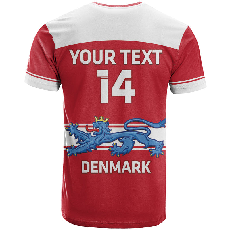 Custom Denmark Hockey Go Danish Lions T Shirt