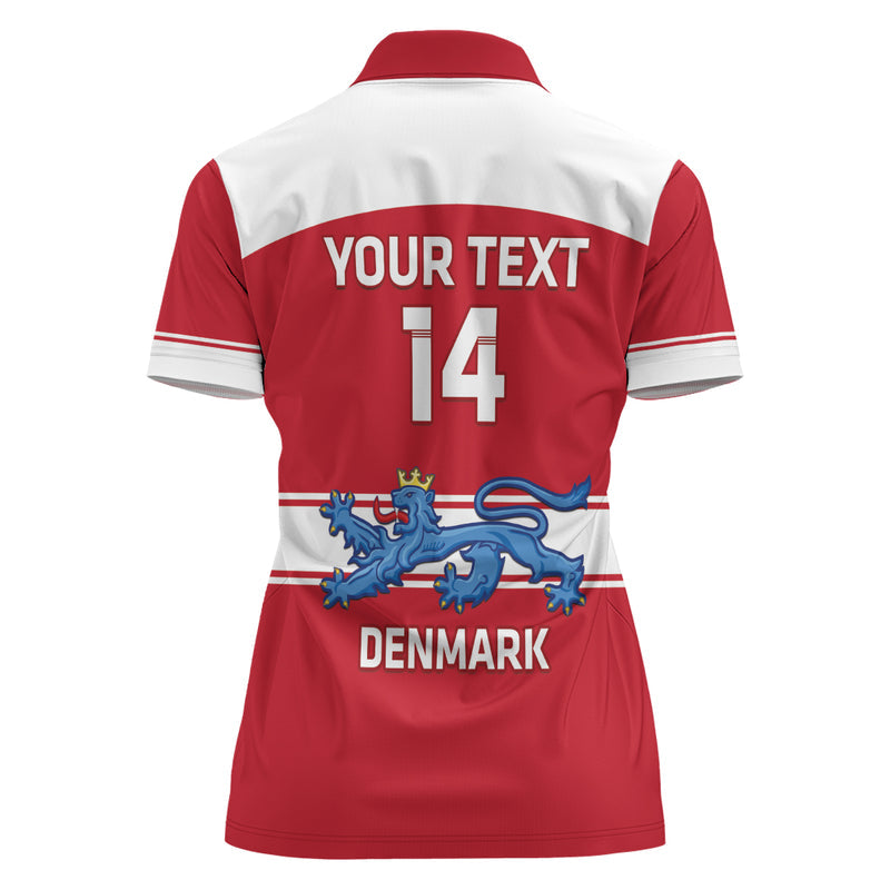 Custom Denmark Hockey Go Danish Lions Women Polo Shirt