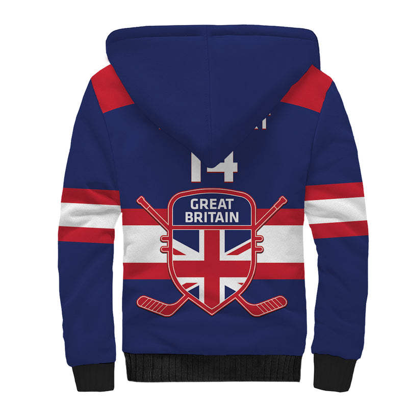 Custom Great Britain Hockey Go GB Team Sherpa Hoodie