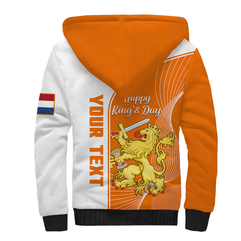 (Custom Personalised) Netherlands Kings Day Gelukkige Koningsdag Ver.01 Sherpa Hoodie