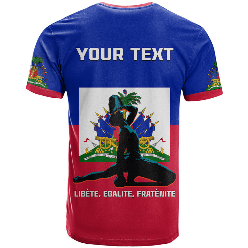 Custom Haiti Negre Marron With Haitian Flag T Shirt