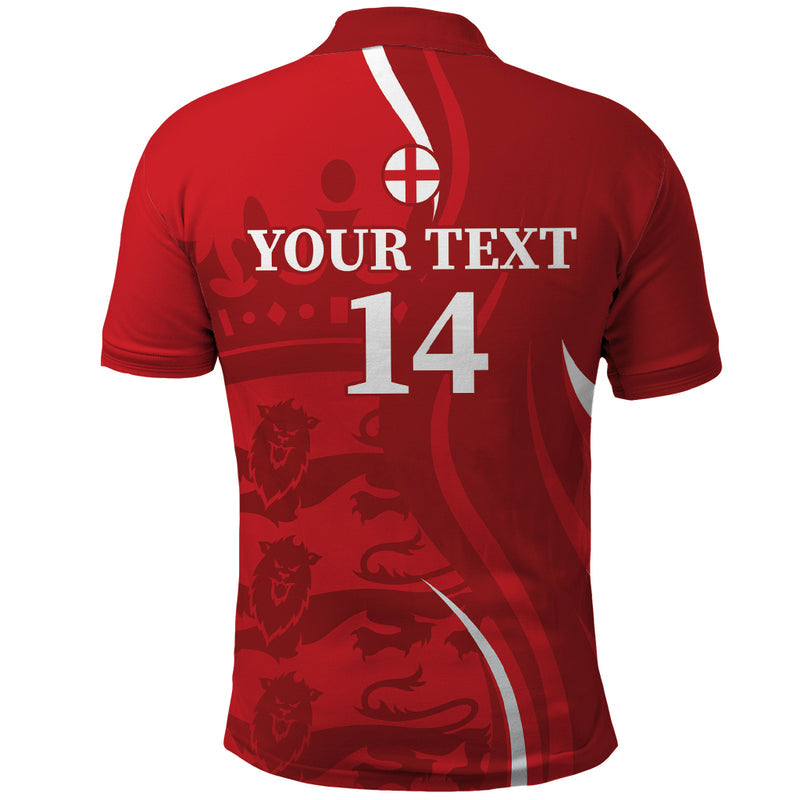 Custom England Cricket 2024 World Cup Go Champions Polo Shirt