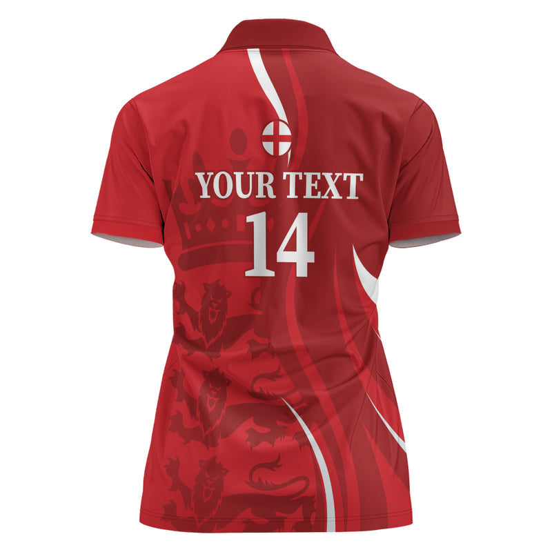 Custom England Cricket 2024 World Cup Go Champions Women Polo Shirt