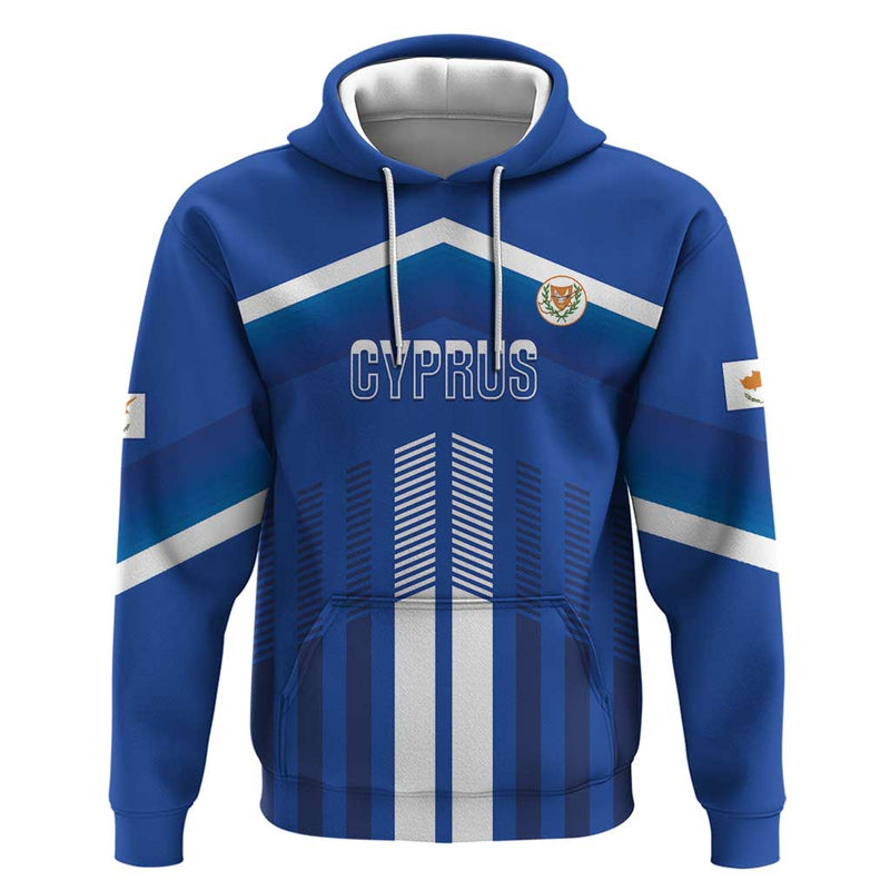 Custom Cyprus Football Go Champions Hoodie
