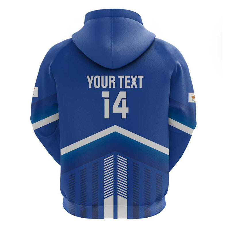 Custom Cyprus Football Go Champions Hoodie