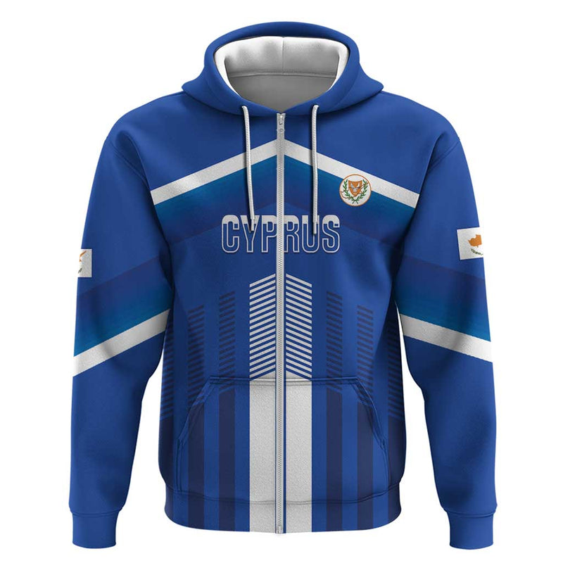 Custom Cyprus Football Go Champions Hoodie