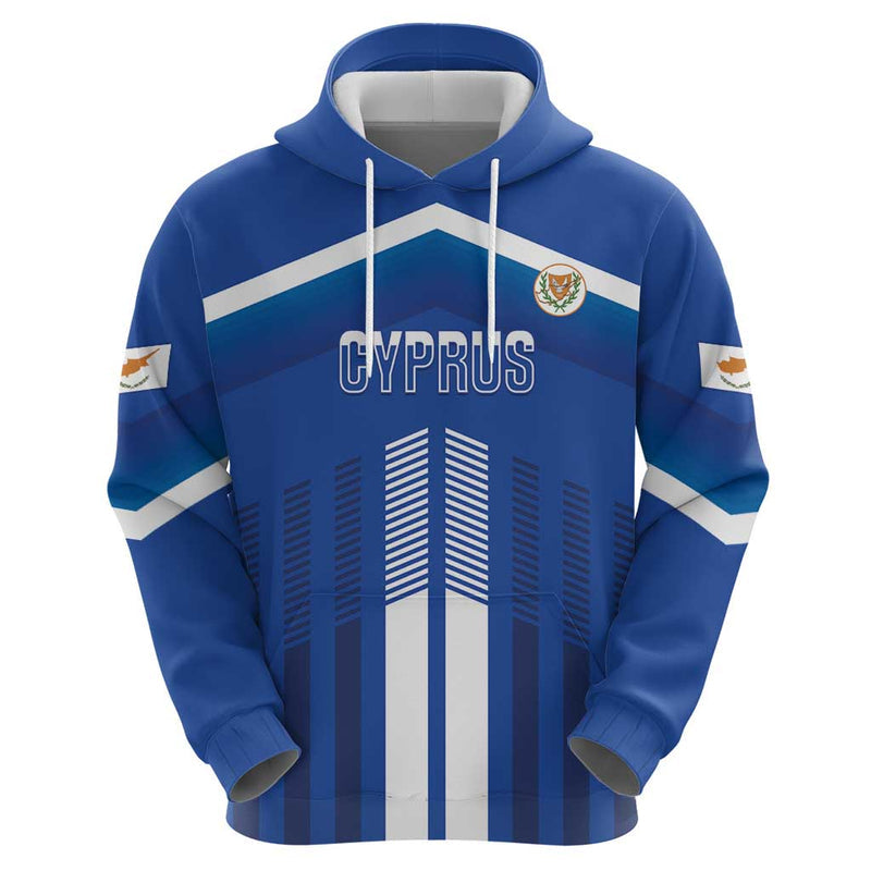 Custom Cyprus Football Go Champions Hoodie