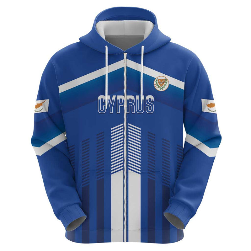 Custom Cyprus Football Go Champions Hoodie