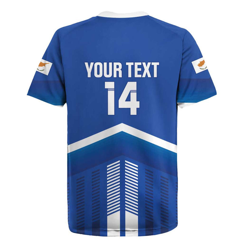 Custom Cyprus Football Go Champions Rugby Jersey