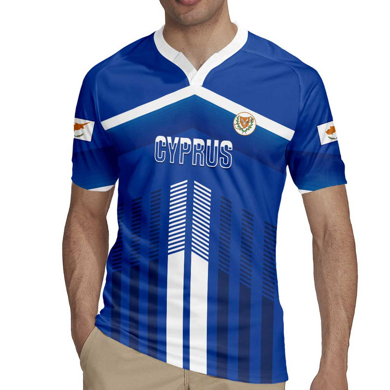 Custom Cyprus Football Go Champions Rugby Jersey