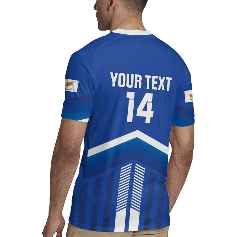 Custom Cyprus Football Go Champions Rugby Jersey