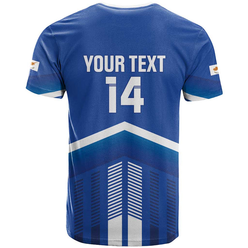 Custom Cyprus Football Go Champions T Shirt