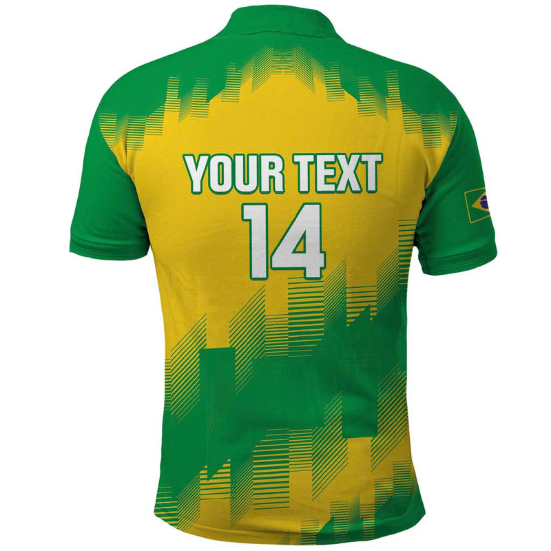 Custom Brasil Rugby 2025 Go Champions Yaras Polo Shirt