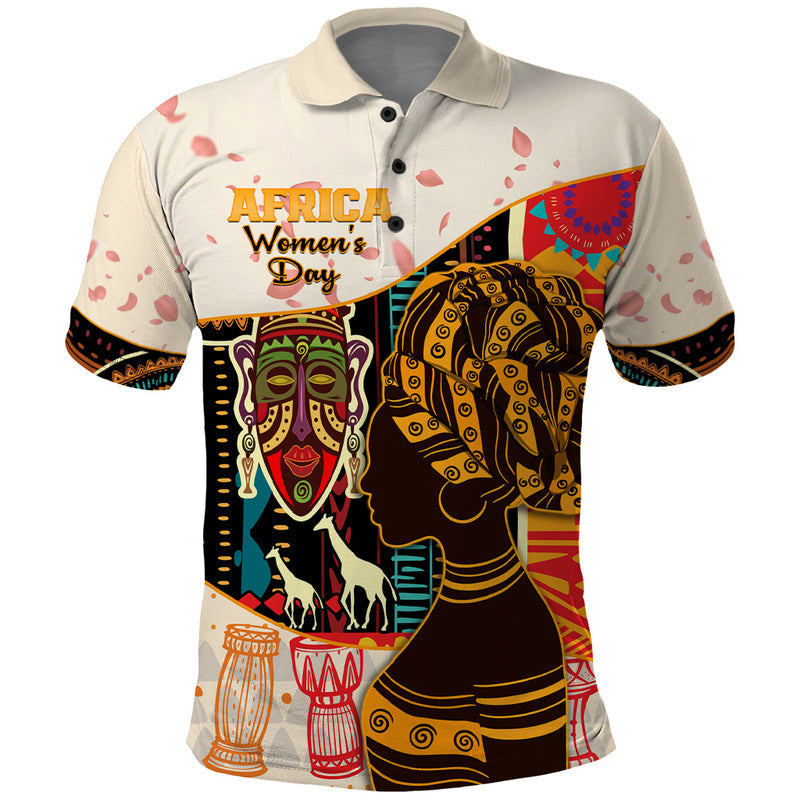 Africa International Women Day African Pattern Polo Shirt