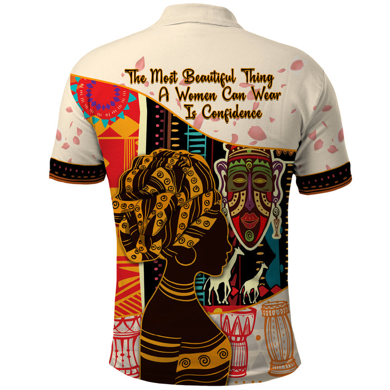Africa International Women Day African Pattern Polo Shirt