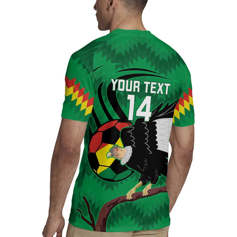 Custom Bolivia Football Andean Condor Vamo La Verde Rugby Jersey