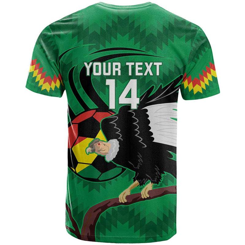 Custom Bolivia Football Andean Condor Vamo La Verde T Shirt