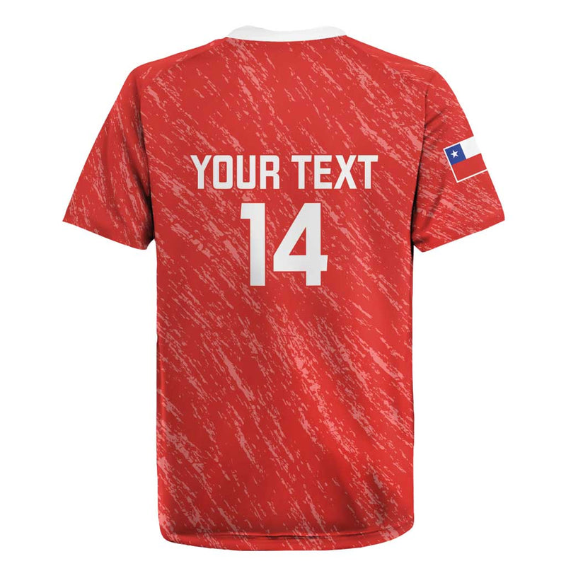 Custom Chile Football Vamos La Roja Rugby Jersey
