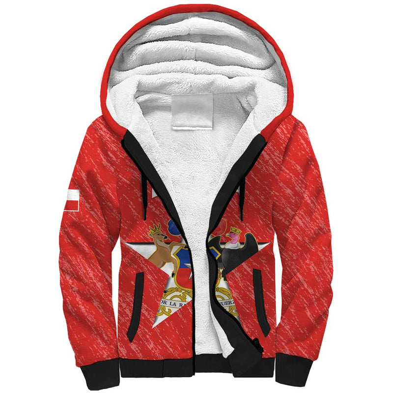 Custom Chile Football Vamos La Roja Sherpa Hoodie
