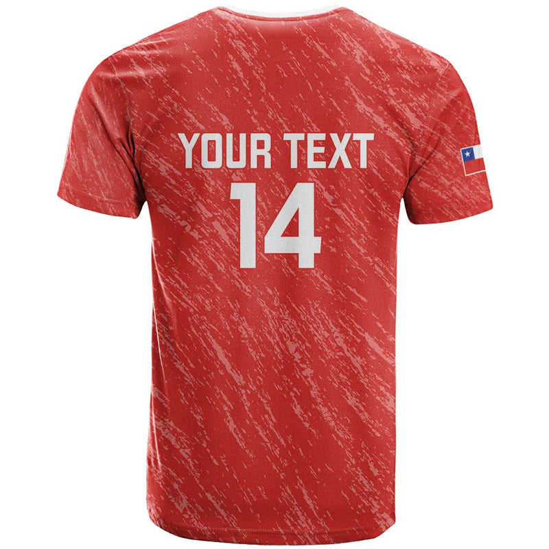 Custom Chile Football Vamos La Roja T Shirt