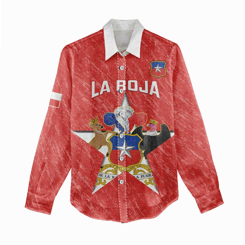 Custom Chile Football Vamos La Roja Women Casual Shirt
