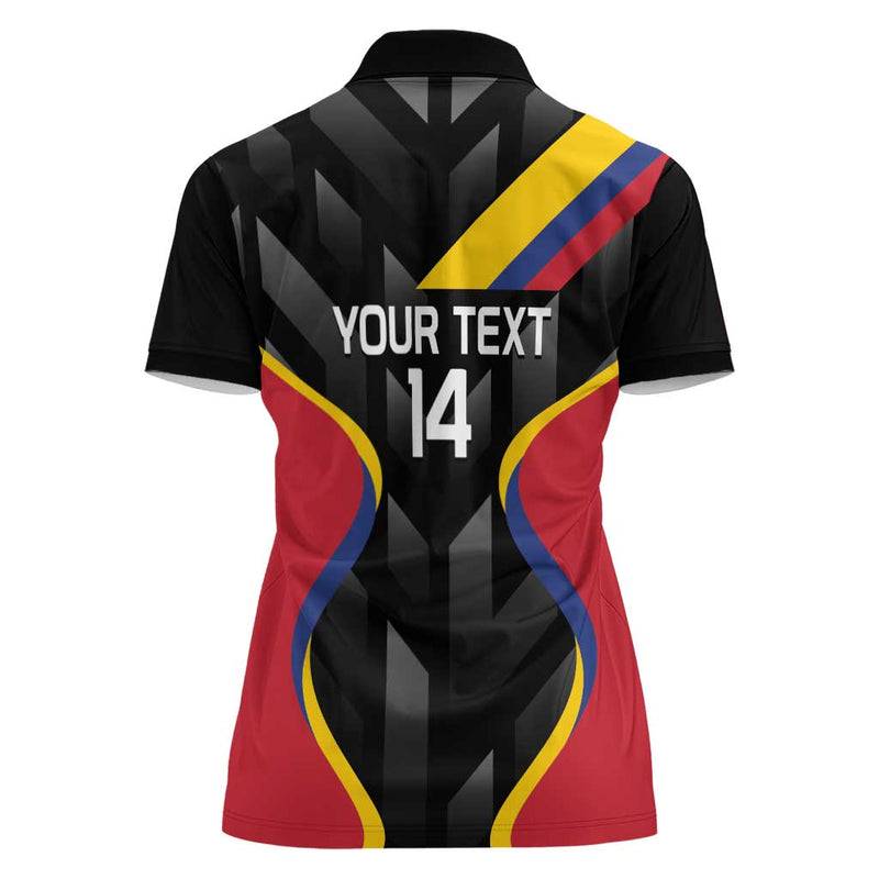 Custom Colombia Football Vamos Las Chicas Superpoderosas Women Polo Shirt