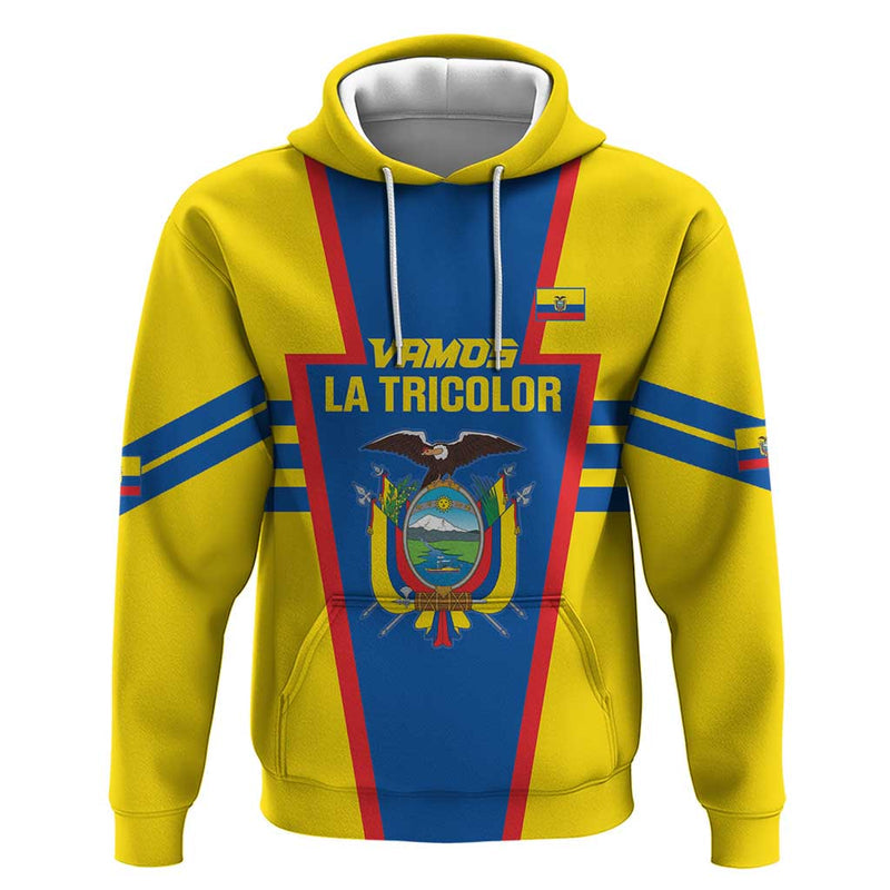Custom Ecuador Football Vamos La Tricolor Hoodie