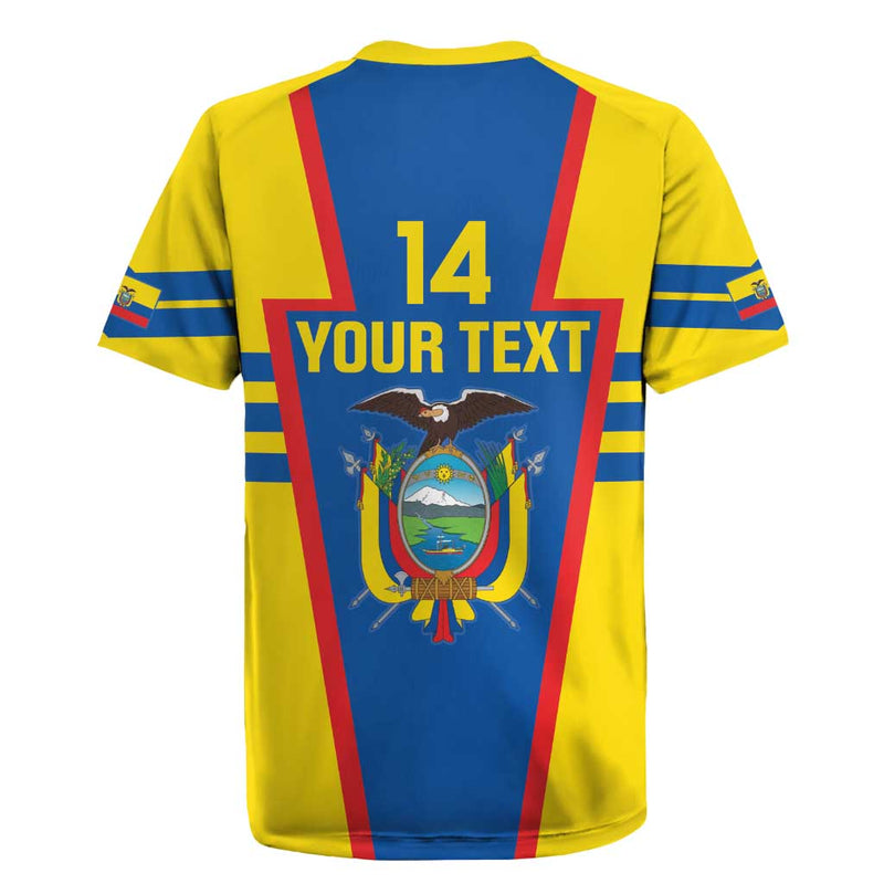 Custom Ecuador Football Vamos La Tricolor Rugby Jersey