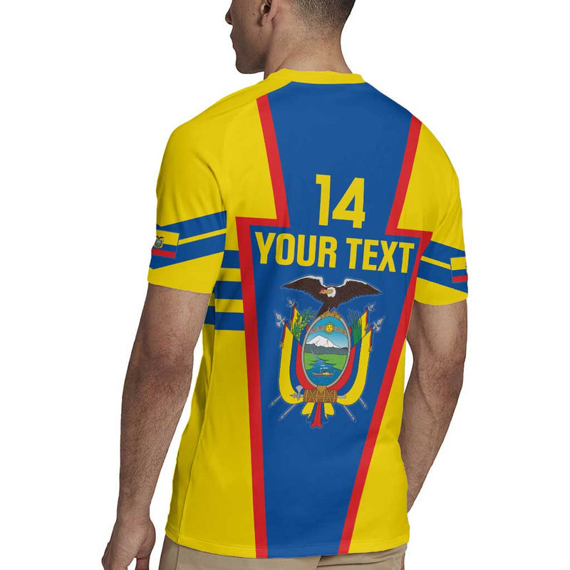 Custom Ecuador Football Vamos La Tricolor Rugby Jersey