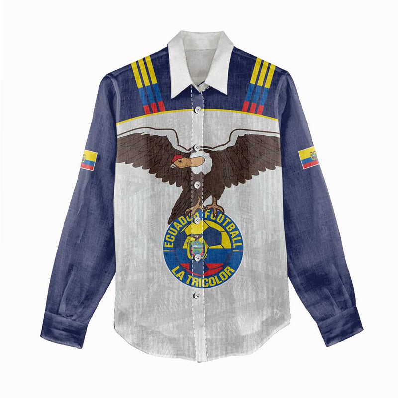 Custom Ecuador Football La Tri Go Champions Condor Style Women Casual Shirt