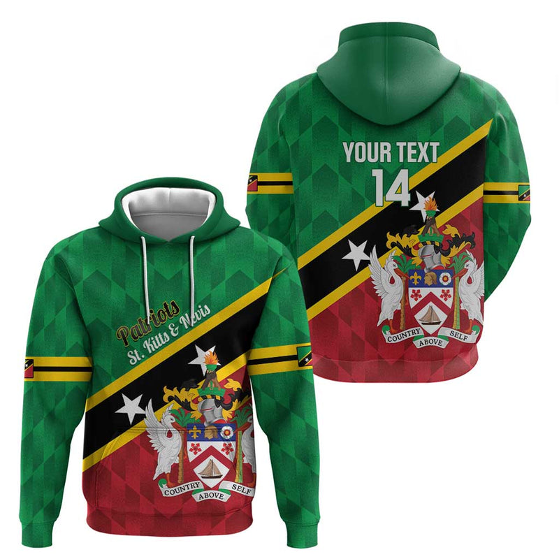 Custom Saint Kitts and Nevis Cricket Go Champions Patriots Hoodie