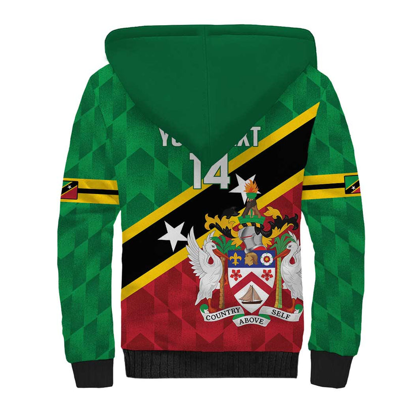Custom Saint Kitts and Nevis Cricket Go Champions Patriots Sherpa Hoodie