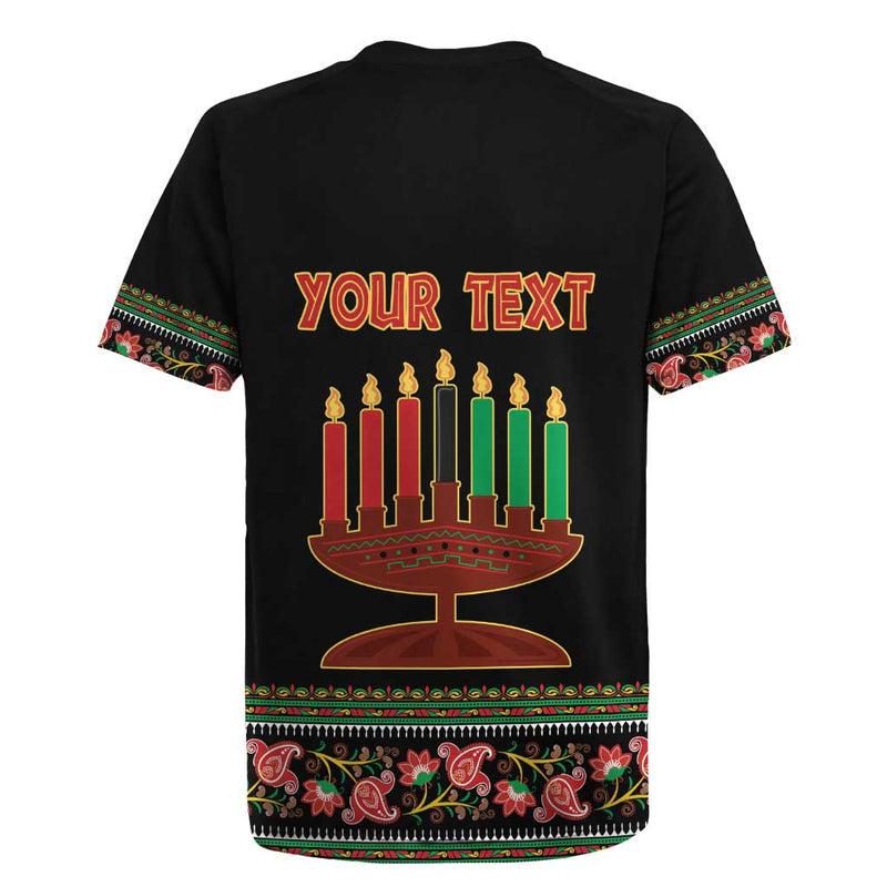 African-american Kwanzaa Dashiki Mix Paisley Pattern Rugby Jersey