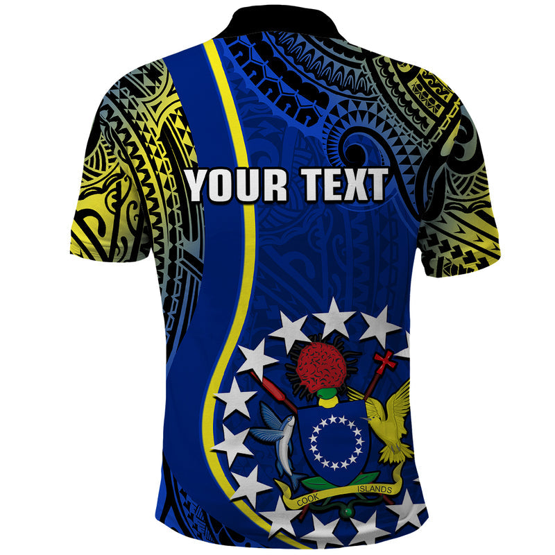 Custom Cook Islands Mangaia Gospel Day Blue Version Polo Shirt