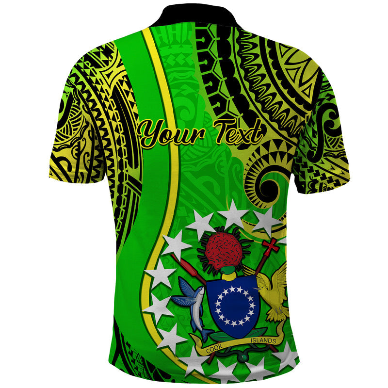 Custom Cook Islands Kuki Airani Coat Of Arms Polo Shirt