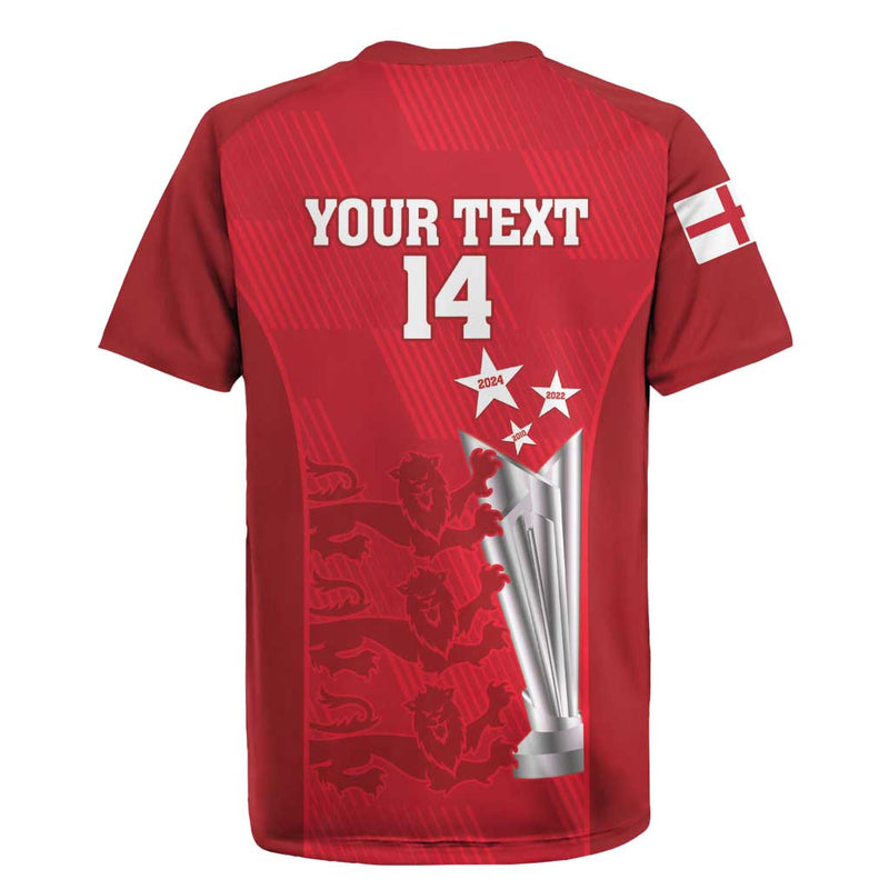 Custom England Cricket 3rd Champions World Cup Proud Rugby Jersey