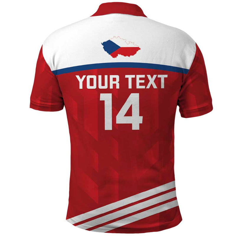 Custom Czech Republic Football Go Czechia - Sporty Style Polo Shirt