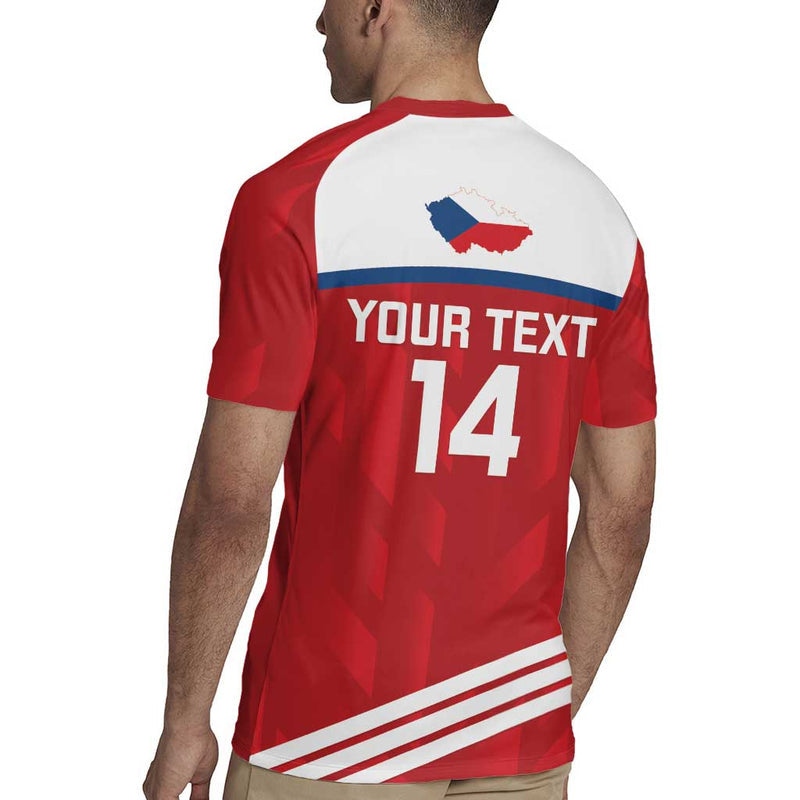 Custom Czech Republic Football Go Czechia - Sporty Style Rugby Jersey